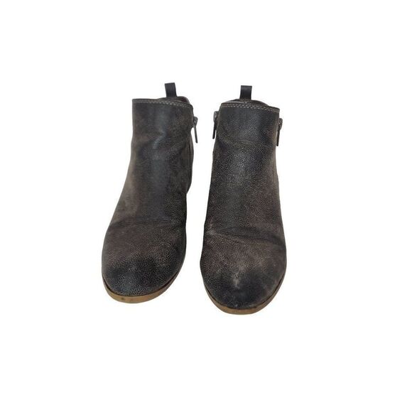 Dunes Distressed Dolly Ankle Boots Size 8, Grey/Brown - Picture 2 of 6